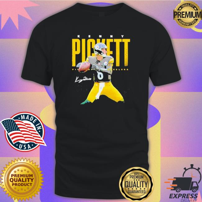 Official Kenny Pickett Pittsburgh Steelers Football Signature Tee