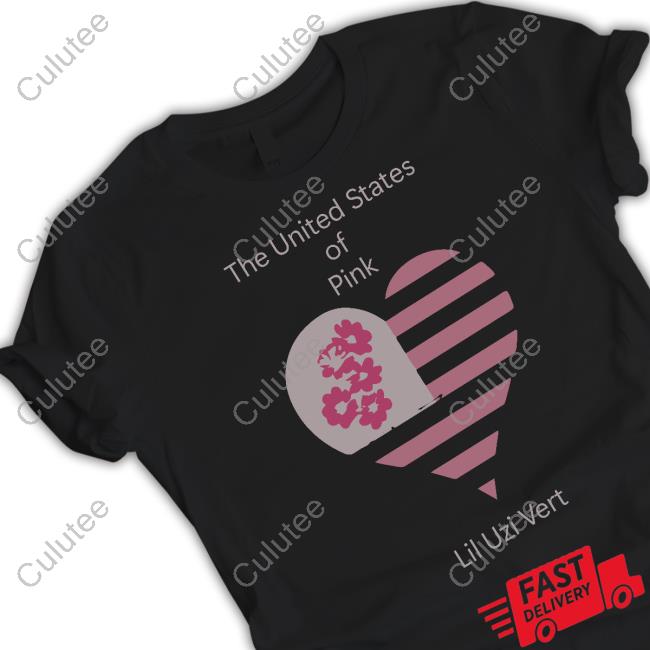 Lil Uzi Merch United States Of Pink T Shirt Liluziofficial
