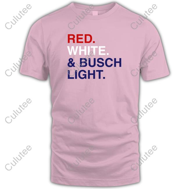 Red White & Busch Light Edition Limited Grey TShirts