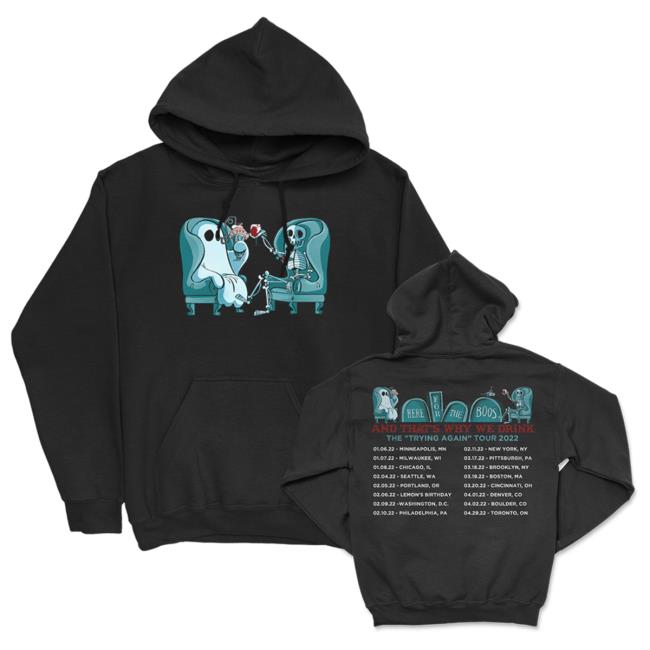 Official Atwwd Merch And Thats Why We Drink Merch Trying Again Tour 2022 Hood (Black)