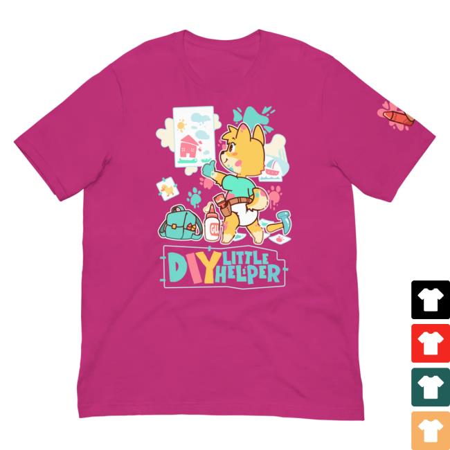 Official Pretend Again Diy Little Helper Hot Shirt Magenta (Uwu / Oooh Woo! Shirt) Pretendagain