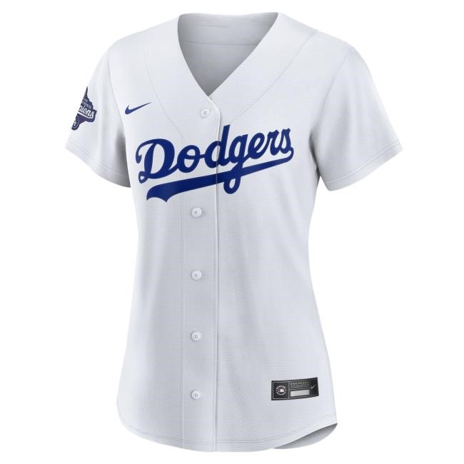 Women's Los Angeles Dodgers Shohei Ohtani Nike White 2025 World Series Champions Home Replica Player Jersey Tees Official MLB Shop