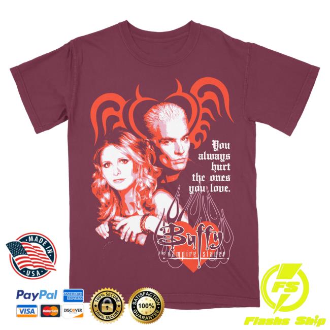 Official Studiohouse Designs Merch Store Buffy & Spike Premium Popover Shirt Crimson Studiohouse Designs Apparel Clothing Shop StudiohouseDesigns