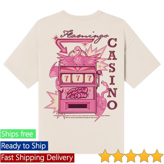 Official Flim Flam Merch Flamingo Casino Adult New Shirt Blue/Black FlimFlam