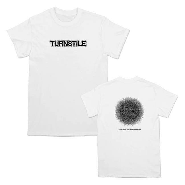 Official Turnstile Merch Turnstile "Blackout" White New Shirt