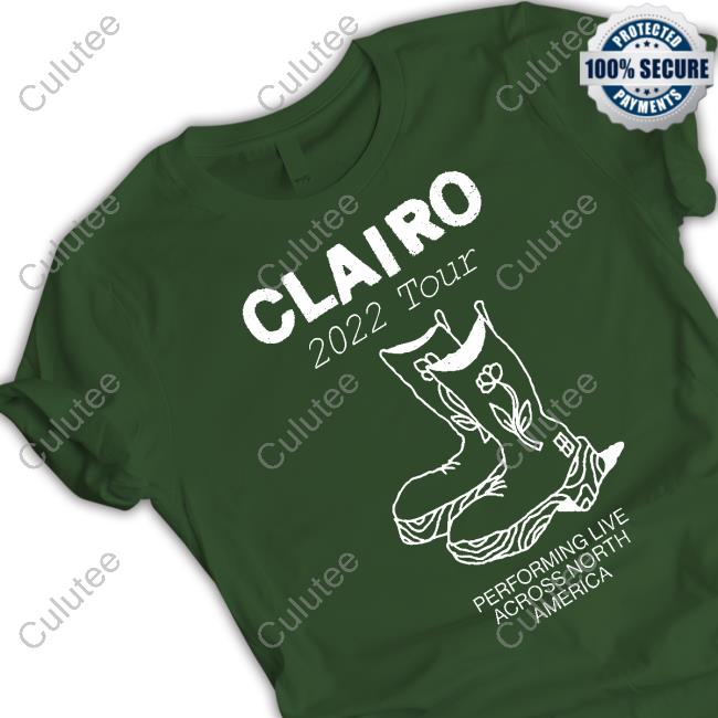 Official Clairo 2022 Tour Boots North American Tour Crewneck Sweatshirt
