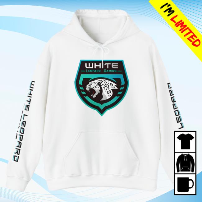 Official White Leopard Gaming Crewneck White