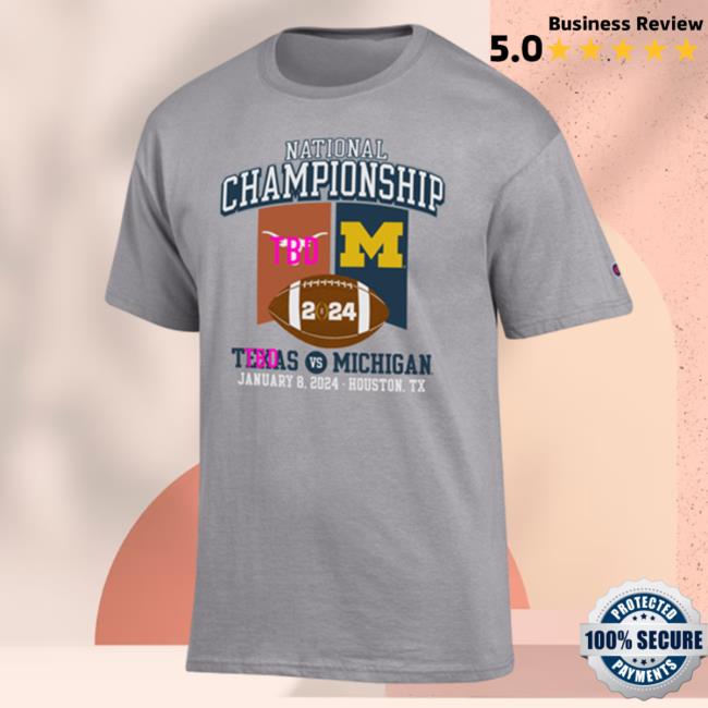 Official Mden Merch Store The M Den Michigan Rose Bowl Champion University Of Michigan Football 2024 National Championship Game Head-To-Head Gray Popover Shirt Mden Apparel