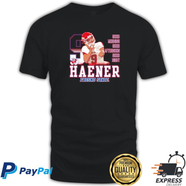 Official Funny jake Haener Fresno State Bulldogs good morning good afternoon good night Hooded Sweatshirt