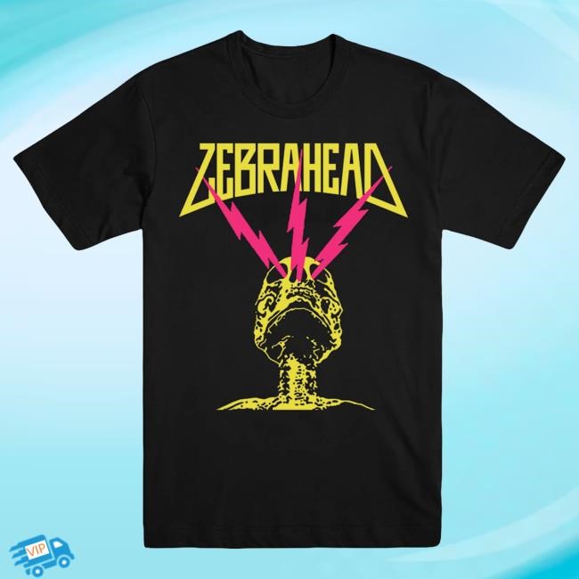 Official Zebrahead Merch Zebrahead Lightning Skull Attractive Shirt