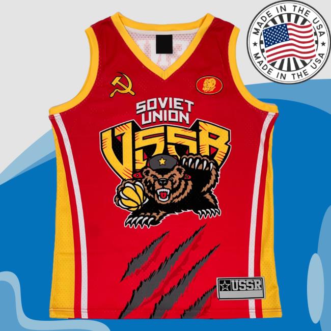 Official Good Shirts Merch USSR Basketball Jersey
