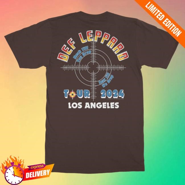 Official Def Leppard Merch Store Clothing Los Angeles, CA 2024 Tour Shirts DefLeppard