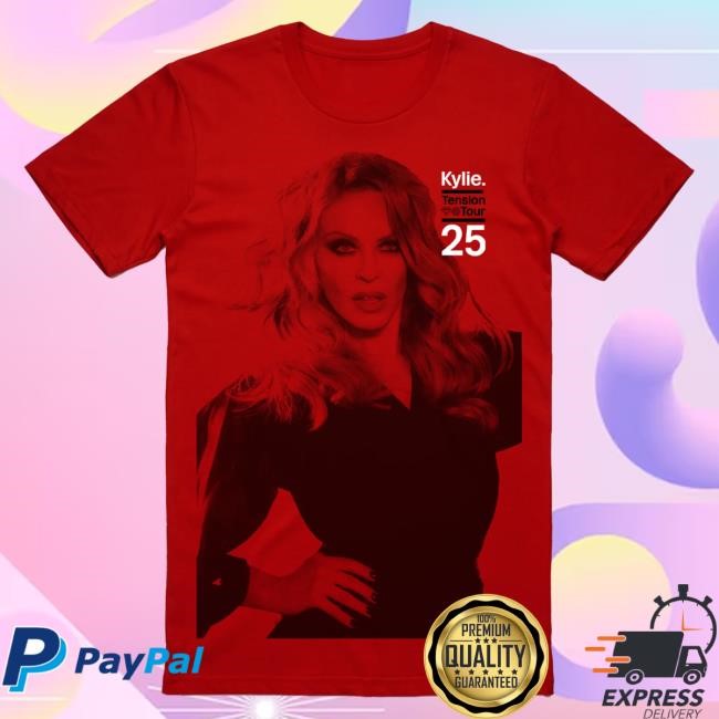 Official Kylie Minogue Merch Store Shop Kylie Minogue Tension Red Shirts KylieMinogue