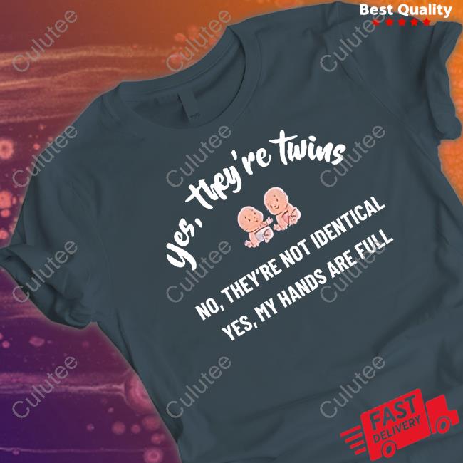 Daddit Yes They're Twins No They're Not Identical Yes My Hands Are Full Sweatshirt