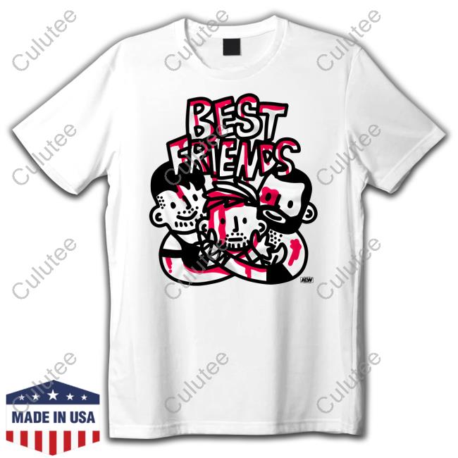 Official All Elite Wrestling Merch Best Friends & Orange Cassidy Blood Brothers Shirts