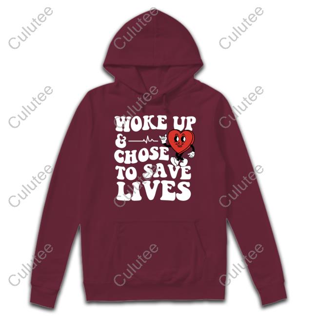 Official Nurse John Lochia Rubra Woke Up Chose To Save Lives Hoodie