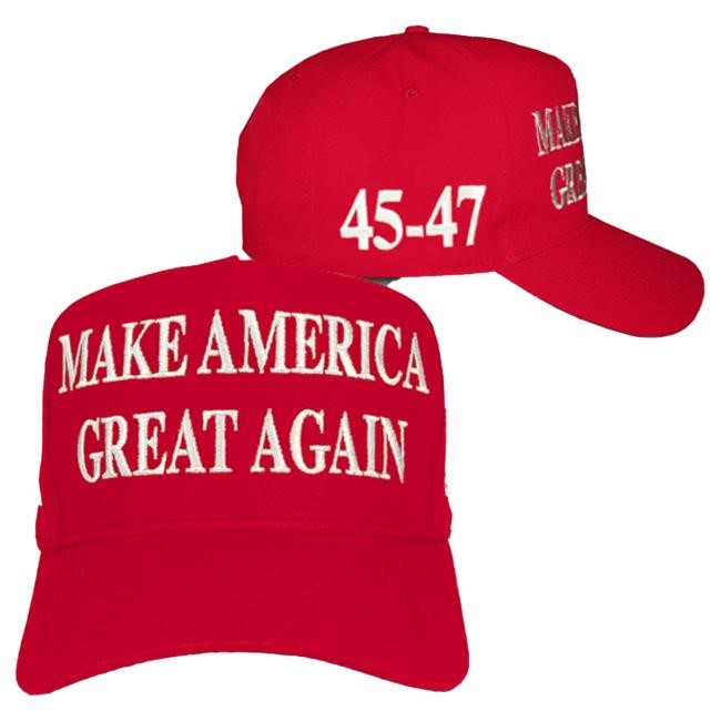MAGA 45-47 Red Hat Signature Donald Trump Summer Essential