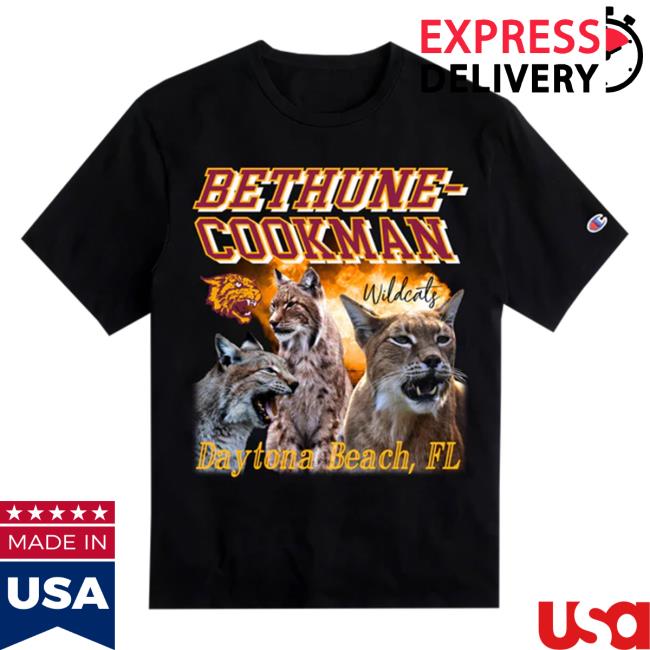 Official Black College Union Bcu X Champion Original Hbcu Americana Rap Hot Shirt Bethune-Cookman [B-CU]