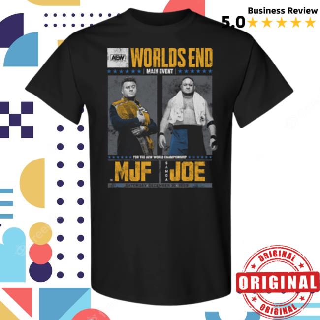Aew Merch Aew Worlds End 2023 Matchup - Mjf Vs Samoa Joe T Shirts