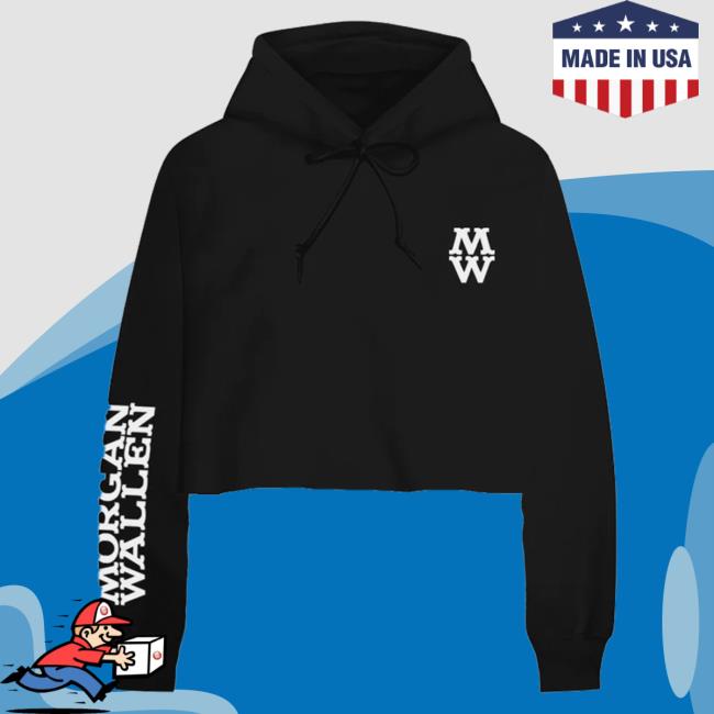 Official Morgan Wallen Merch Store Morgan Wallen One Night At A Time Mw Logo Crop Crew neck Morgan Wallen Apparel Clothing Shop MorganWallen