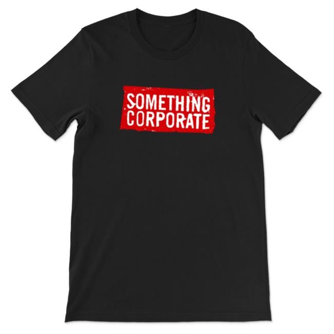 Official Andrew Mcmahon Something Corporate Black Logo Top Shirt