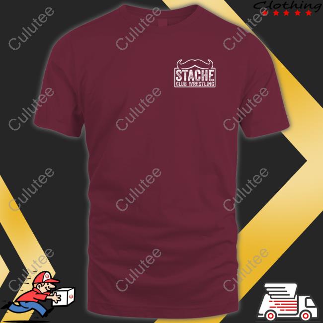Shop Clutch Points Merch We Made It This Far - Stache Club Wrestling Tee Shirt