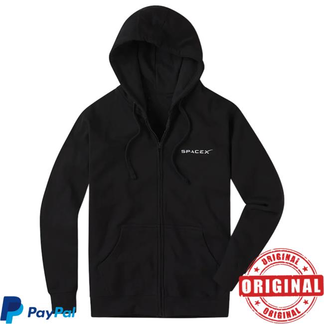 Spacex Merch Shop F9 Zip Up Hoodie 2023