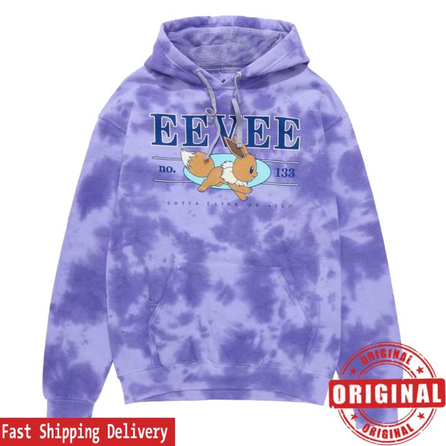 Box Lunch Apparel Pokémon Eevee Tie Dye Pokemon Pull Over Hoodie Boxlunch Clothing Store Shop Merch Exclusive
