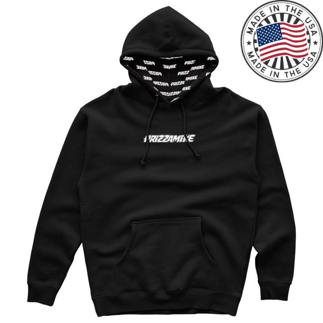Official Prizzamike Shop Prizza Mike PM Black Pull Over Hoodie