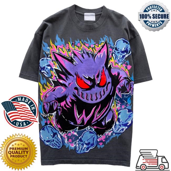 Shadow Monster T-Shirt Vintage Black Warren Lotas Retro Print
