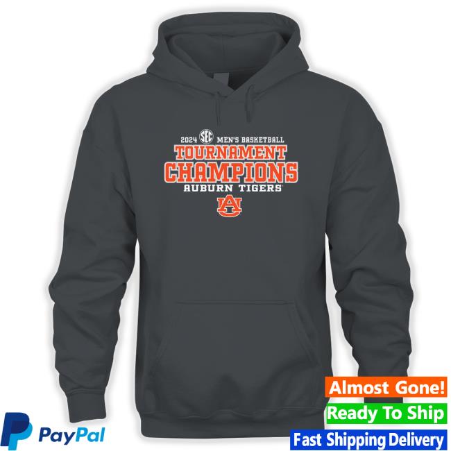 Official Auburn Tigers Original Retro Brand 2024 SEC Men's Basketball Conference Tournament Champions Bracket New Shirt - Dark Heather