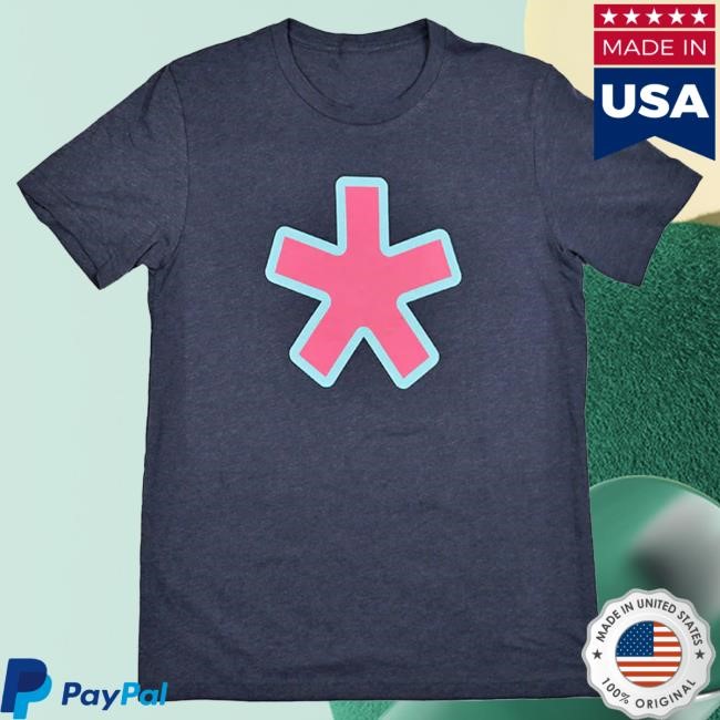 Official To The Stars Clothing Shop Store Asterisk Bold Outline Shirt New Navy Heather