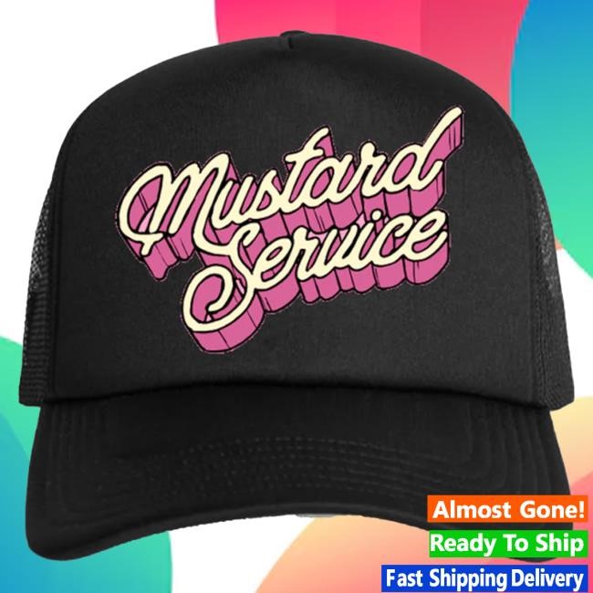 Mustard Service Logo Black Cap