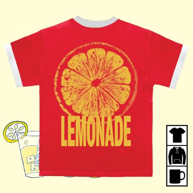 Official Louis Tomlinson Merch Store Shop Lemonade Red Ringer Tshirt LouisTomlinson