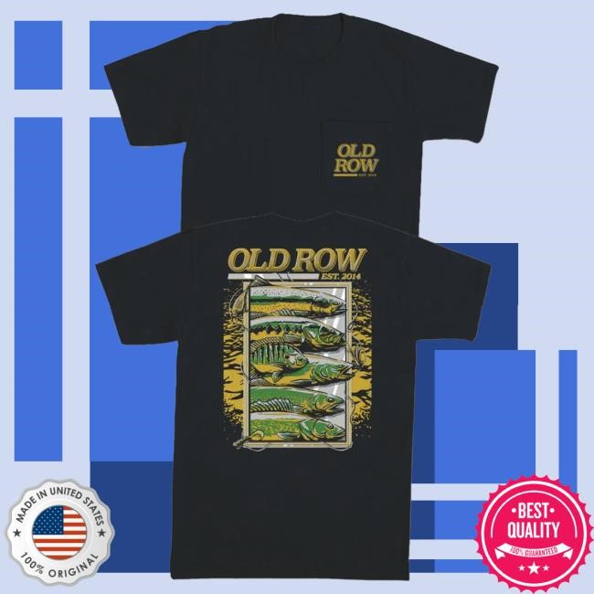 Official Old Row Clothing The Fish Sign Pocket New Shirt OldRow