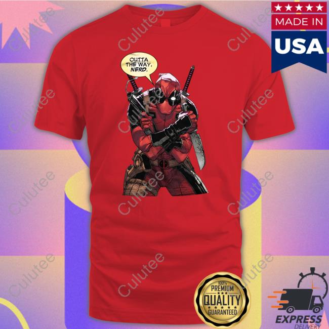 Deadpool Outta The Way Nerd Hoodie