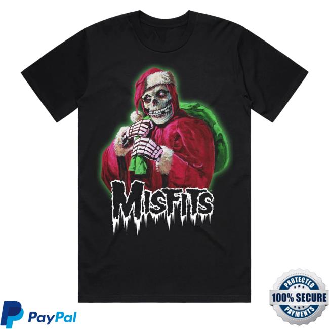 Misfits Merch Misfits Holiday Fiend Black Crewneck Sweatshirt