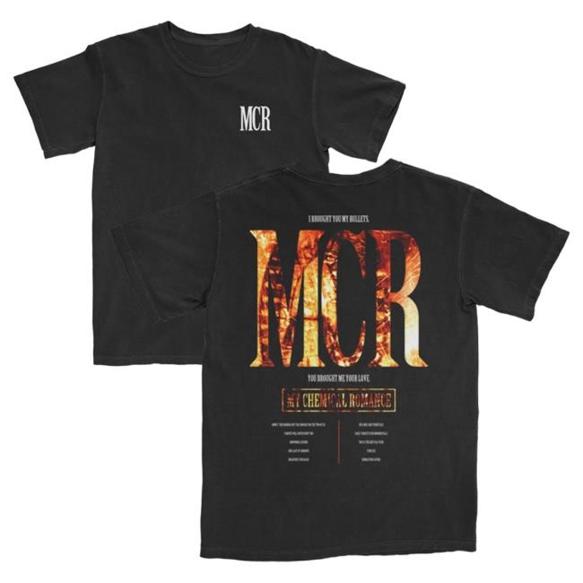 Official My Chemical Romance Merch Store Shop Warner Records MCR Bullets Tracks Tshirt WarnerRecords