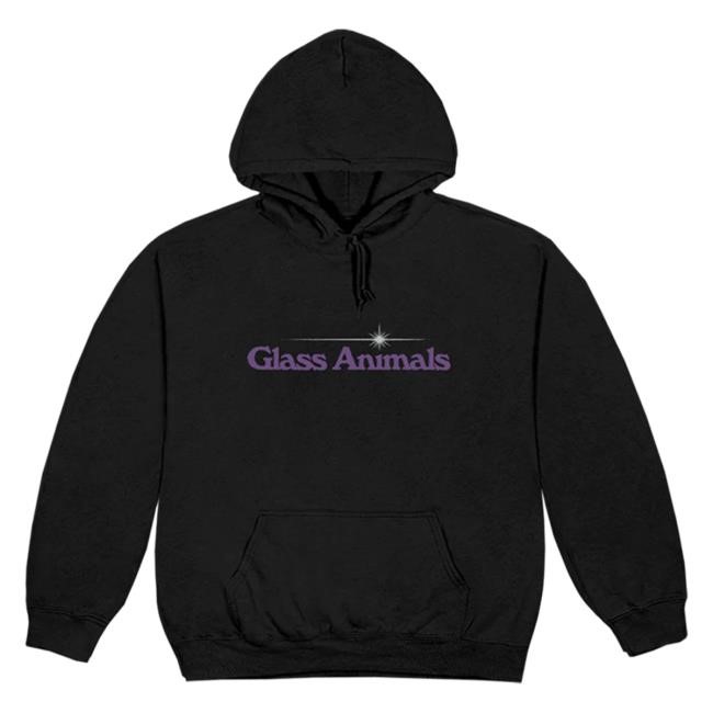 Official Glass Animals Merch Store Shop Glass Animals I Love You So F***ing Much Tour Popover Hoodie in Black GlassAnimals