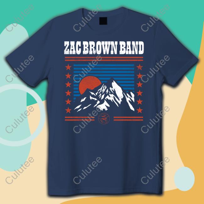 Zac Brown Band Merch Mountain Peak Long Sleeved T Shirt