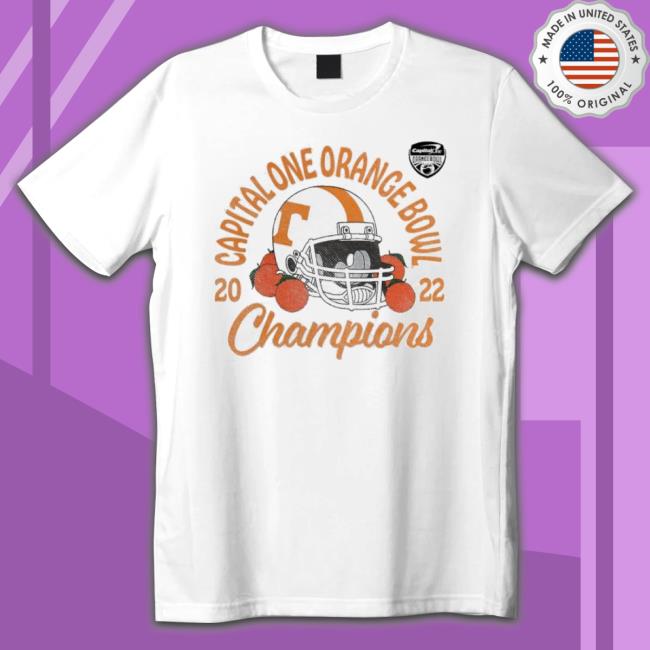 Tennessee Volunteers 2022 The Capital One Orange Bowl Champions New Shirt
