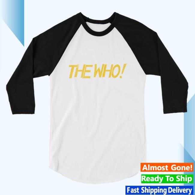 Official The Who Merch The Who Raglan Long Sleeve Tee The Who Rock Band