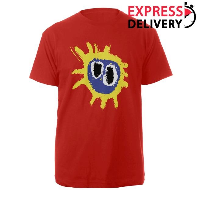 The Clash Official Merch Shop Red Screamadelica Tour S/S Shirt