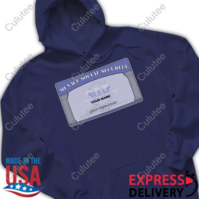 Kanel Joseph Customizable BAM White Social Security Shirt