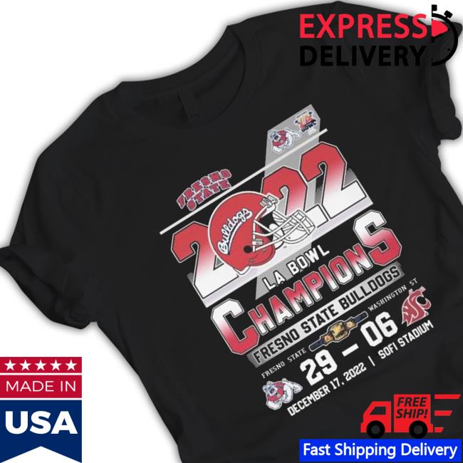 Fresno State Bulldogs Vs Washington State Cougars 29-06 La Bowl Champions 2022 Hoodie