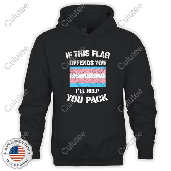 Official Wil410 If This Flag Offends You I'll Help You Pack T-Shirt