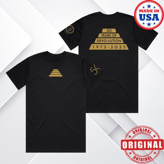 Official Devo Us Merch 50 Years Of Devo-Lution Tee