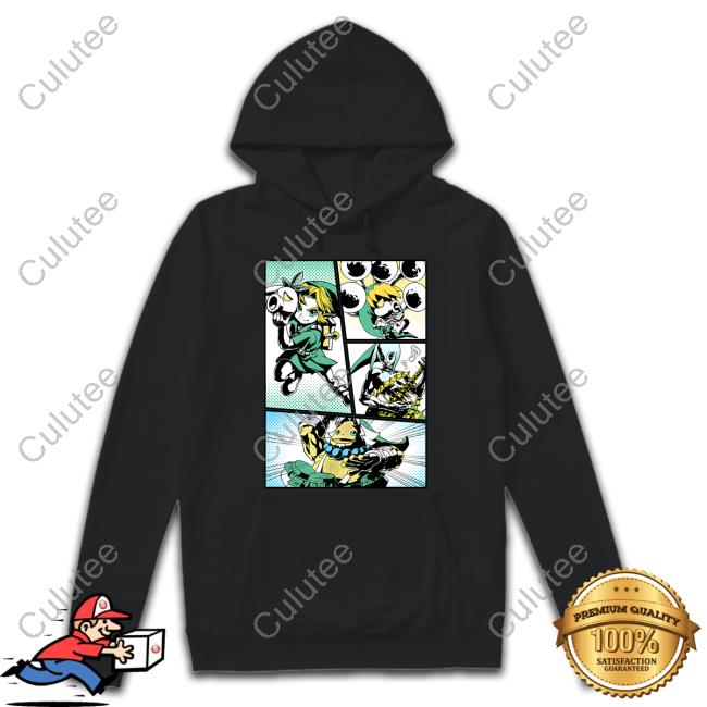 Nintendo Zelda Link Manga Comic Panels T-Shirt