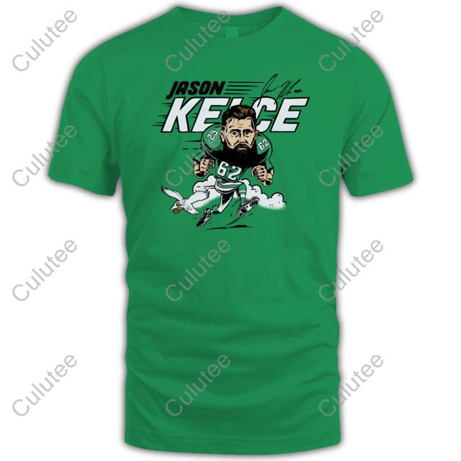 Official Homage Shop Merch Philadelphia Eagles Jason Kelce Signature Tee Shirt