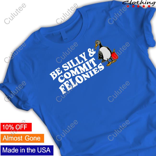 Shitheadsteve Merch Be Silly Commit Felonies Hoodie